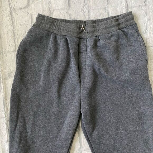 Men’s XL pull on elastic waist w/drawstring jogger sweatpants grey - Picture 3 of 7